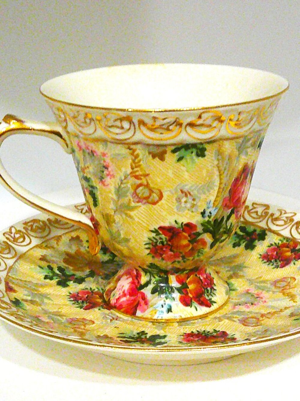 Teacup and Saucer by Skye McChie "Wild Rose"